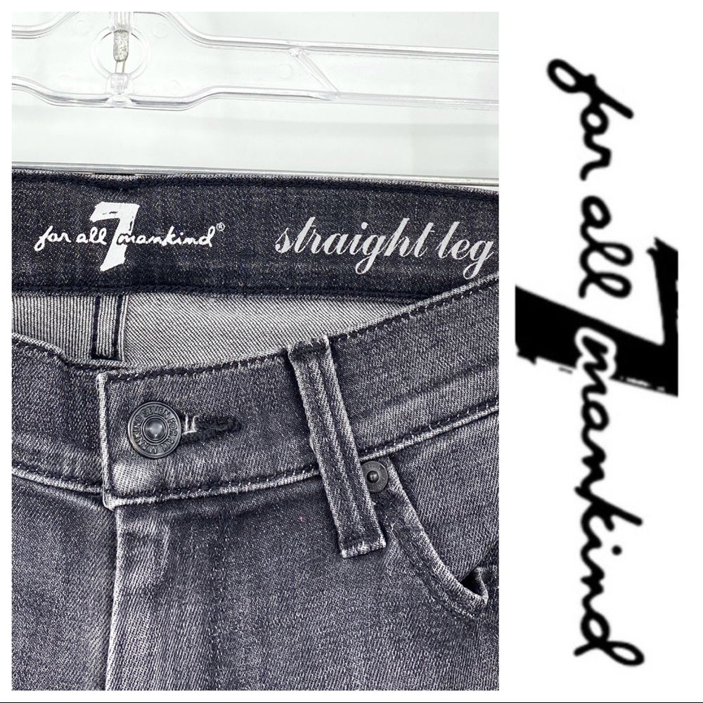 💕SALE💕 7 for all Mankind Gray Straight Leg… - Picture 5 of 8